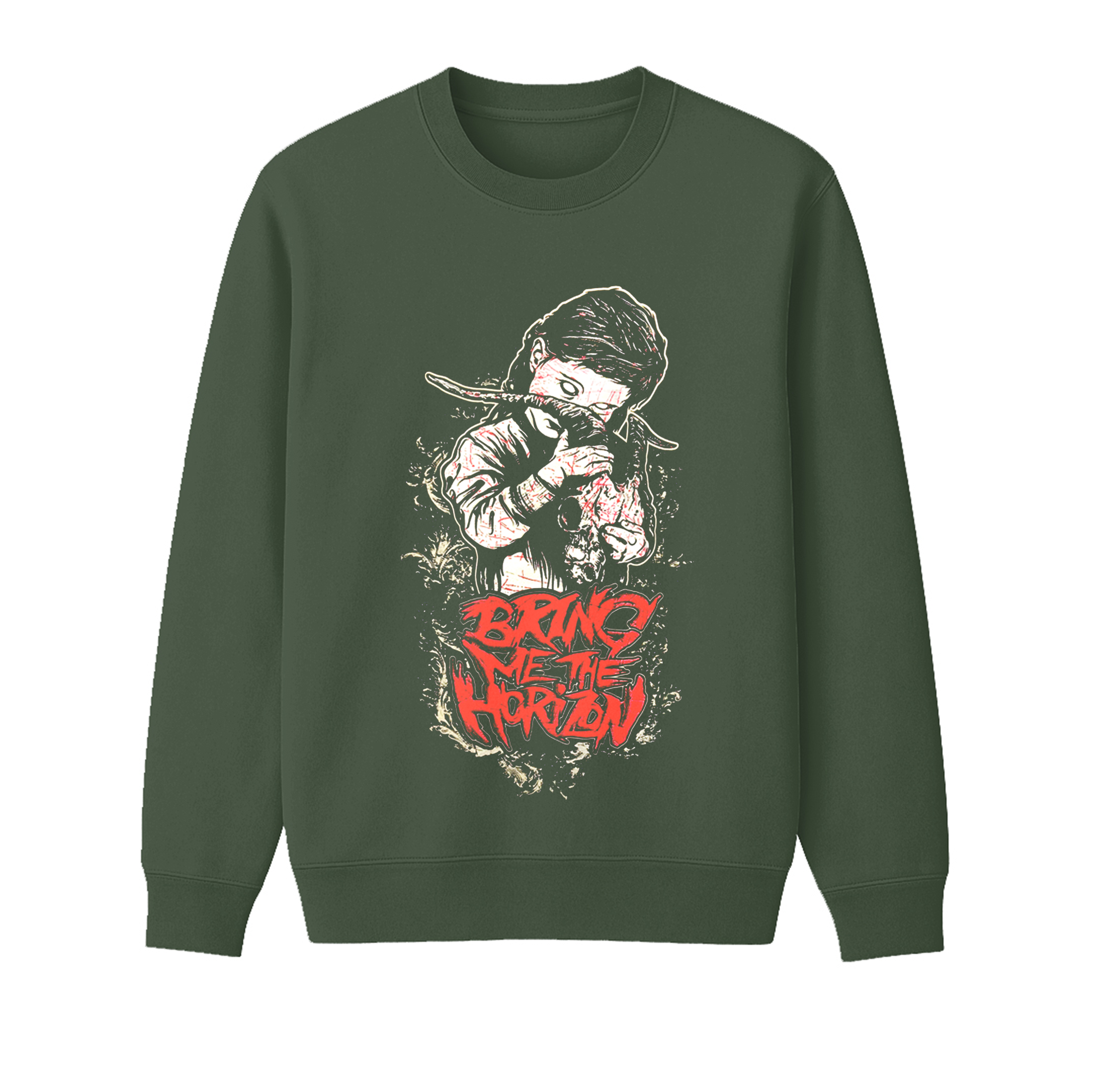 Bring me the Horizon Thats The Spirit Metal Band Unisex Cotton Creneck Sweatshirt
