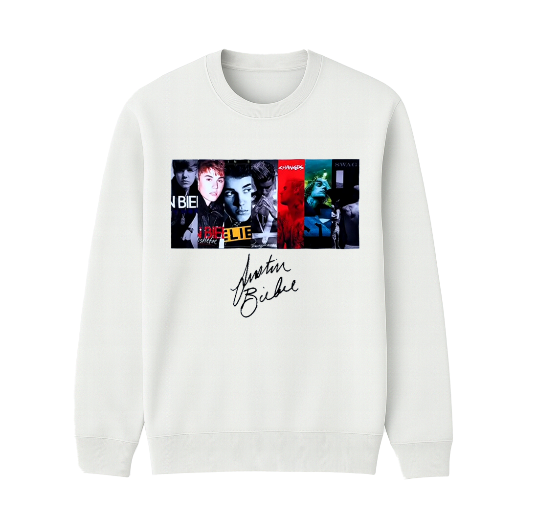 Justin Bieber Fans Unisex Cotton Creneck Sweatshirt