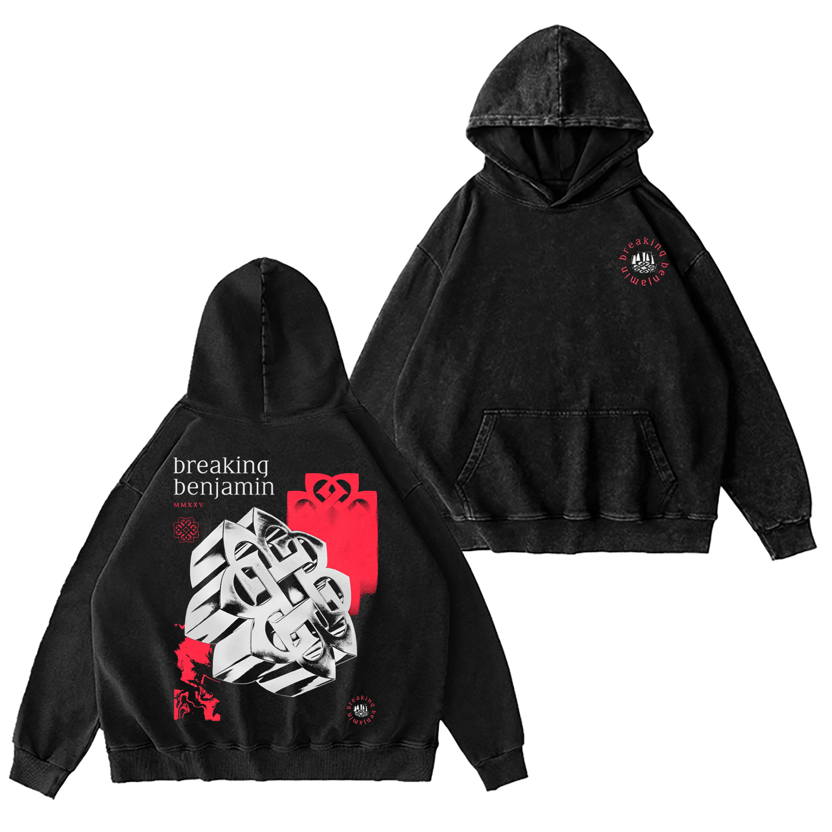 Breaking Benjamin Washed Unisex Hoodie