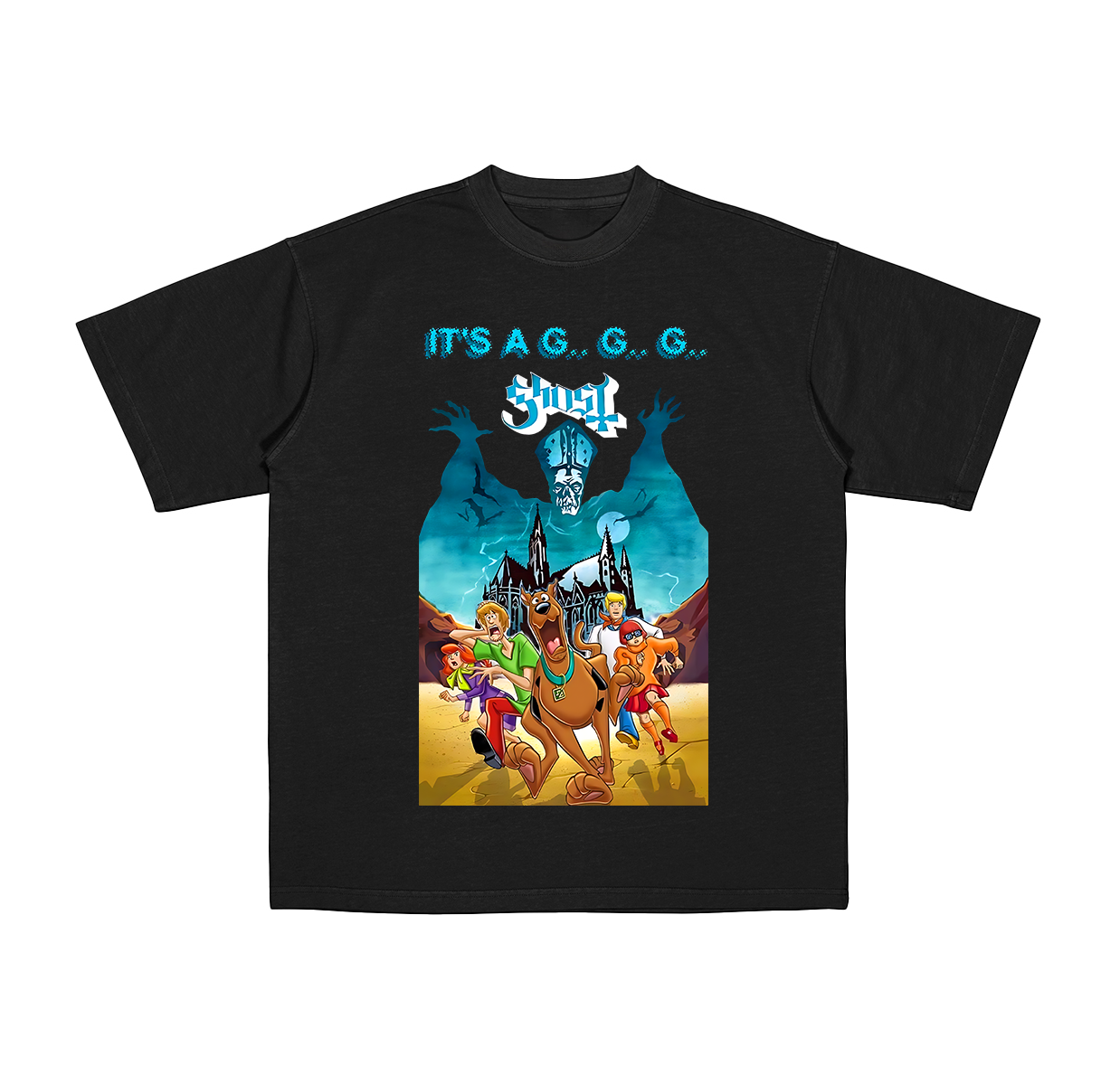 Ghost Rock Band X Scooby-Doo  Cotton Unisex T-shirt
