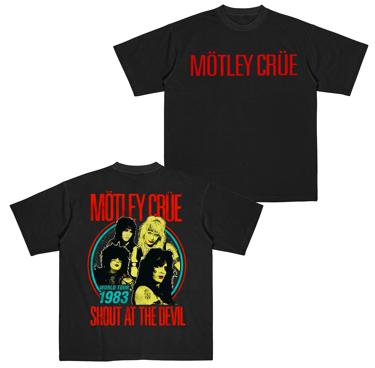 Motley Crue Shout At The Devil 1983 Vintage Unisex T-shirt