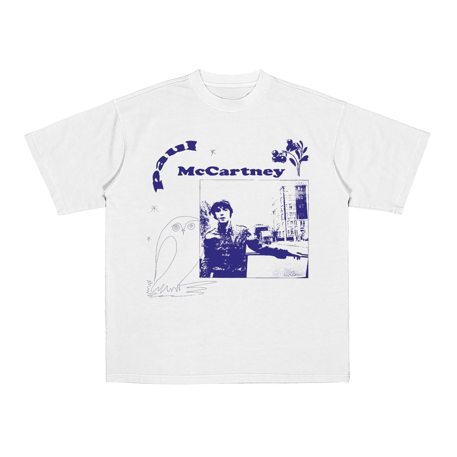 Paul McCartney Beatles Fan Art  Cotton Unisex T-shirt