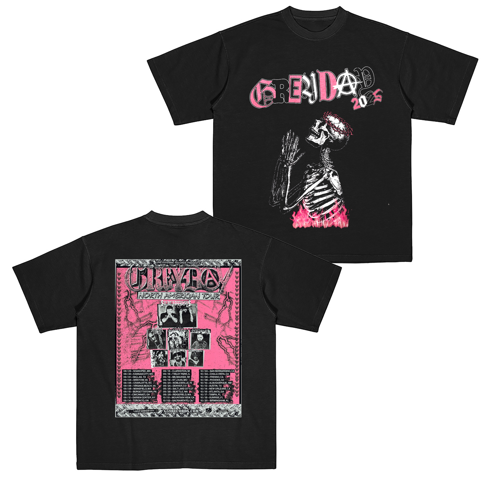 Suicide Boys Grey Day 2026 North America Tour Cotton Unisex T-shirt