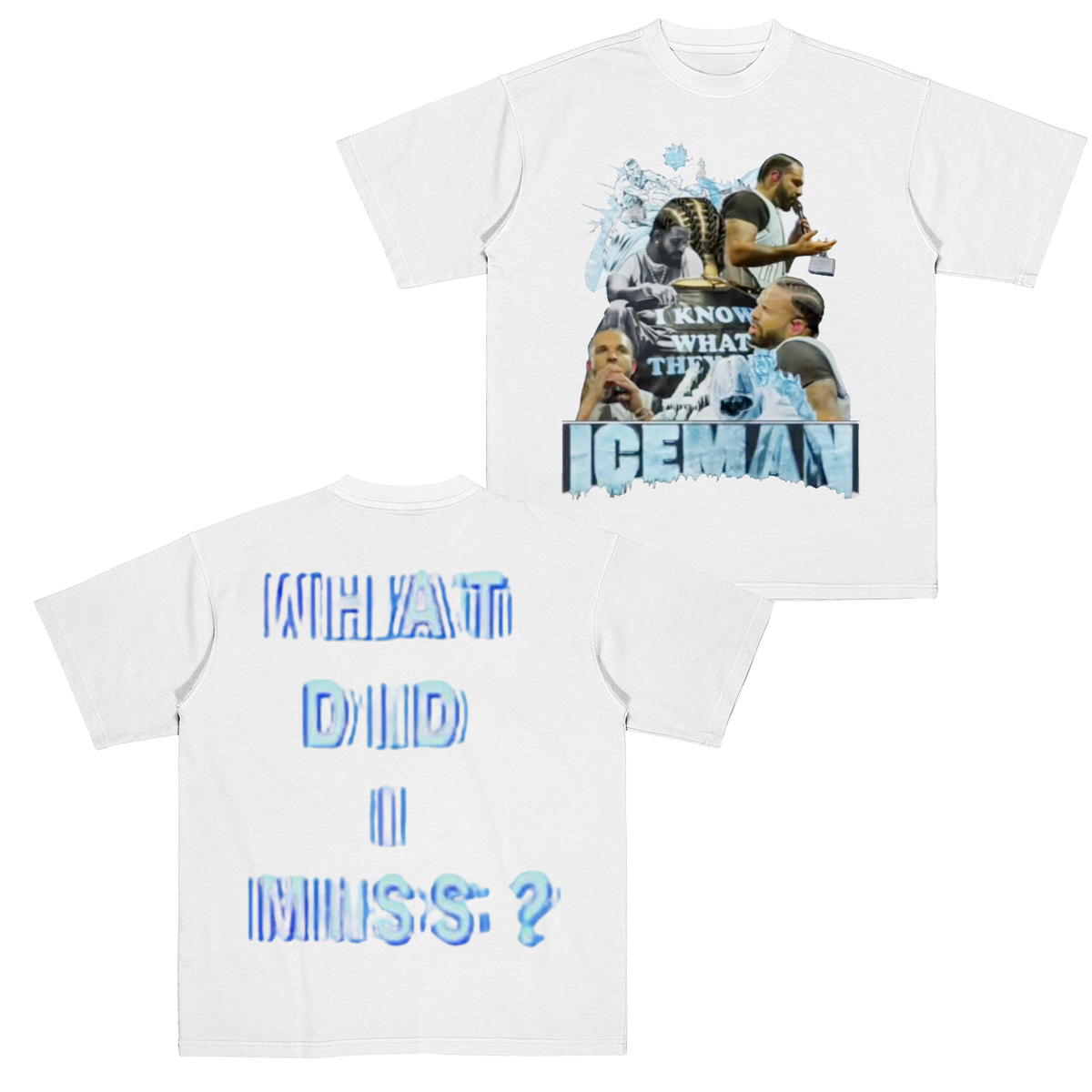 Vintage Iceman Cubes Drake fan Cotton Unisex T-shirt