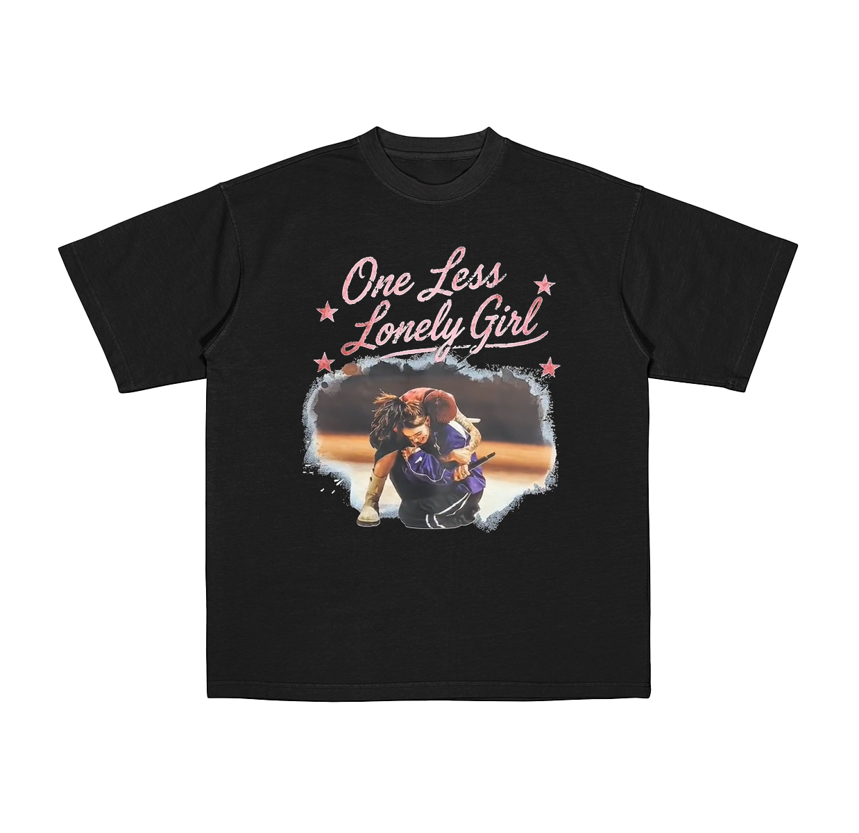 Justin Bieber Billie Eilish One Less Lonely Girl Cotton Unisex T-shirt
