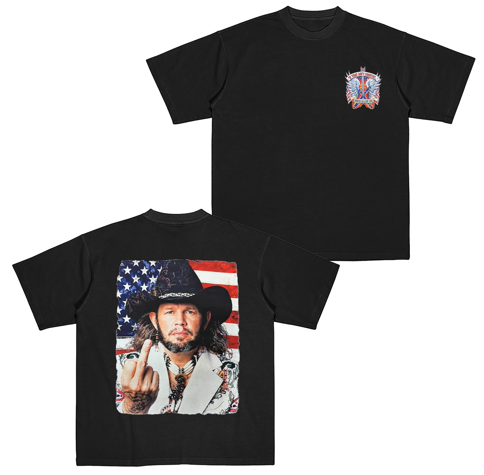 David Allan Coe Cotton Unisex T-shirt