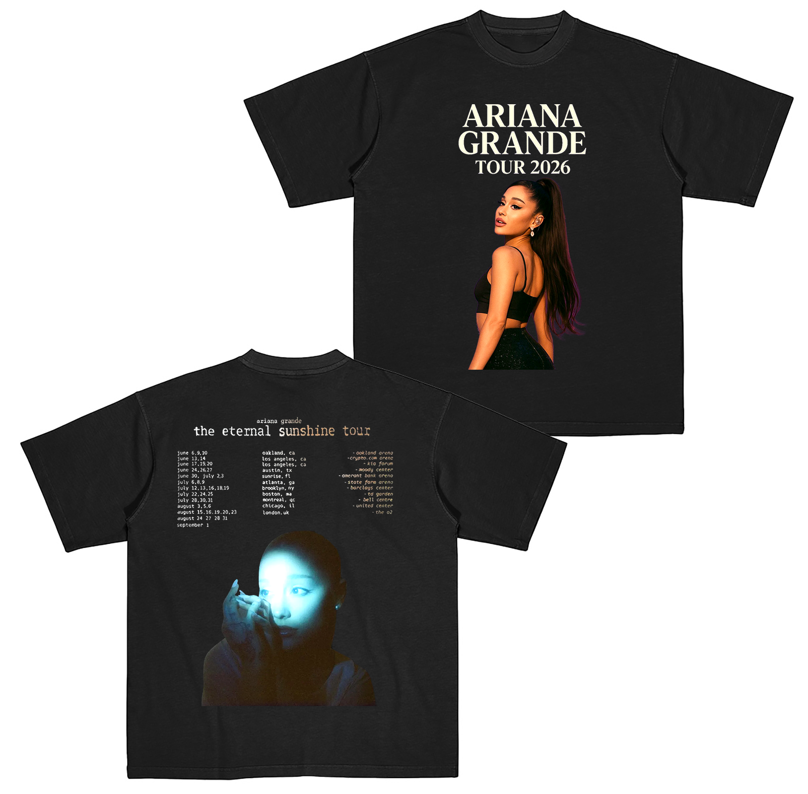 2026 Ariana Grande The Eternal Sunshine Tour Cotton Unisex T-shirt
