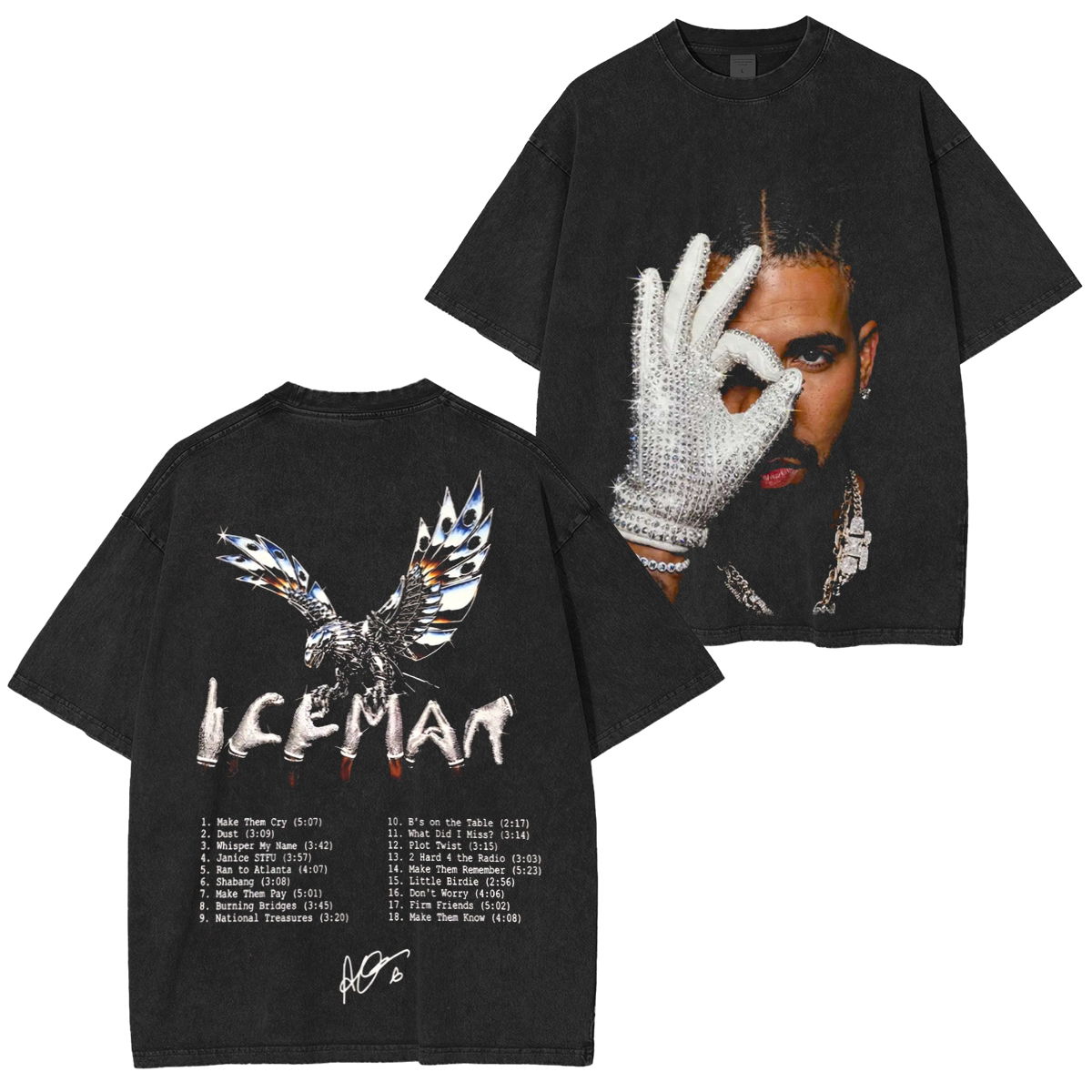 Drake Iceman Washed Unisex T-Shirt