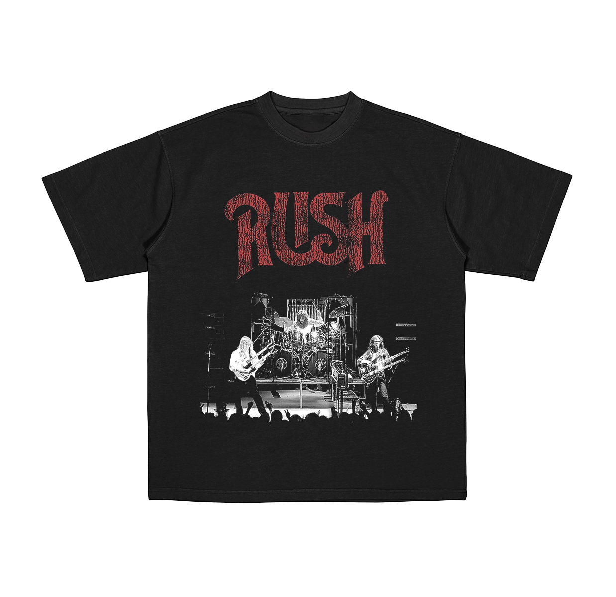 Vintage Rush Band Cotton Unisex T-shirt