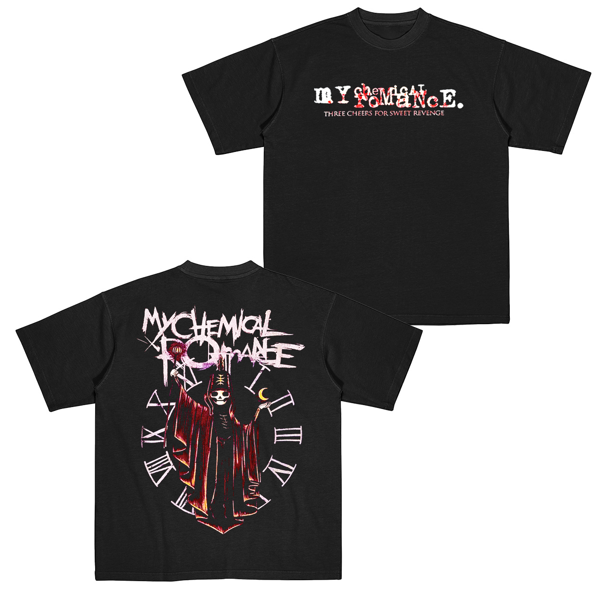 My Chemical Romance Three Cheers for Sweet Revenge Tracklist Cotton Unisex T-shirt