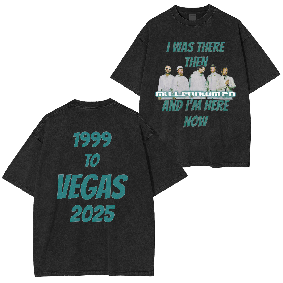 Backstreet Boys,I Was There Then And Im Here Now Washed Unisex T-Shirt