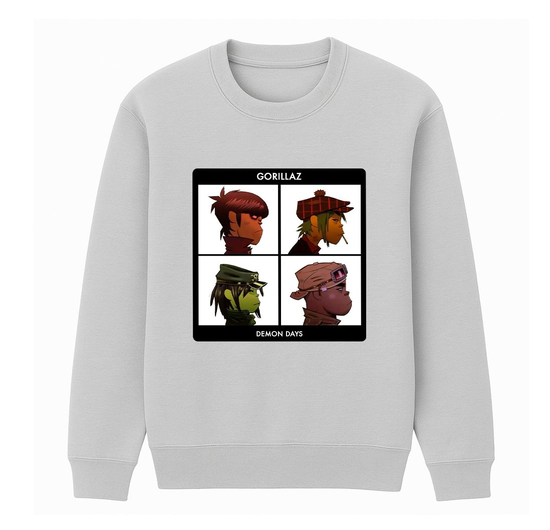 Gorillaz Demon Days Unisex Cotton Creneck Sweatshirt