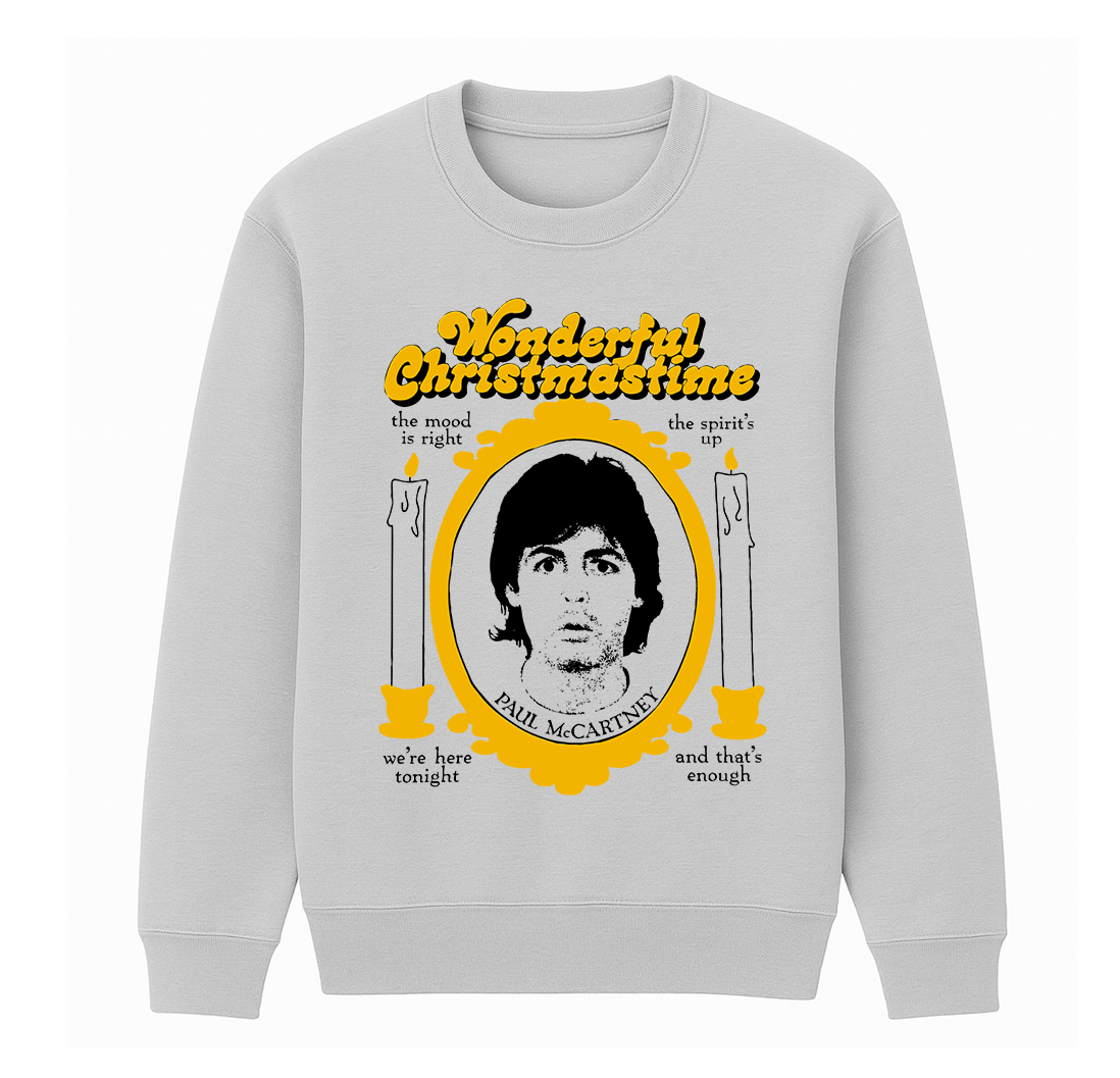 Wonderful Christmas time,Paul McCartney Fans Unisex Cotton Creneck Sweatshirt