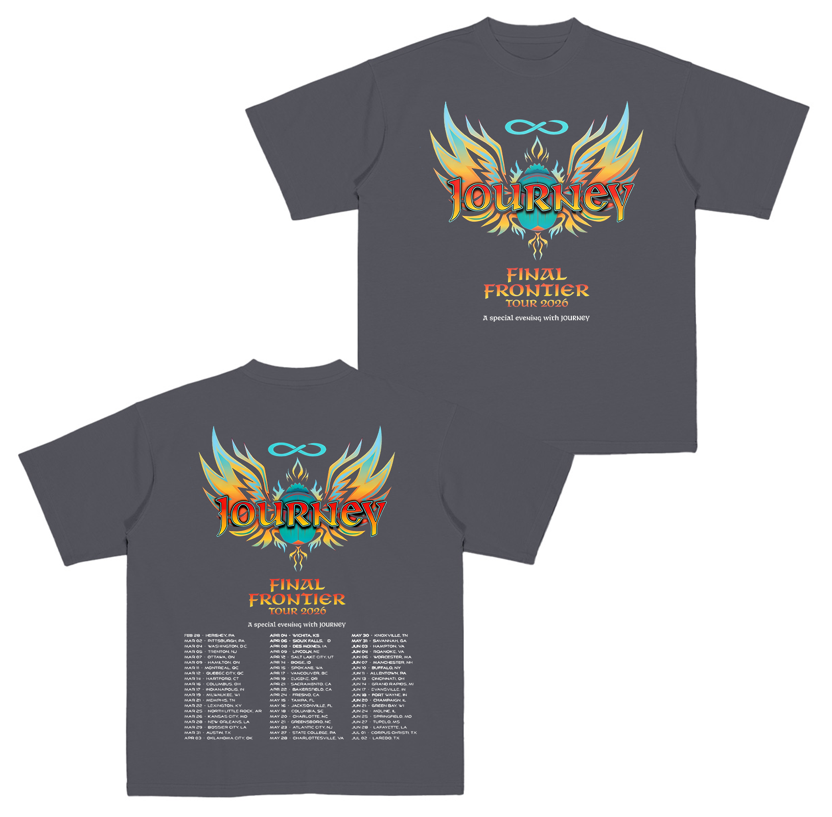 Journey Music 2026 Tour  Cotton Unisex T-Shirt