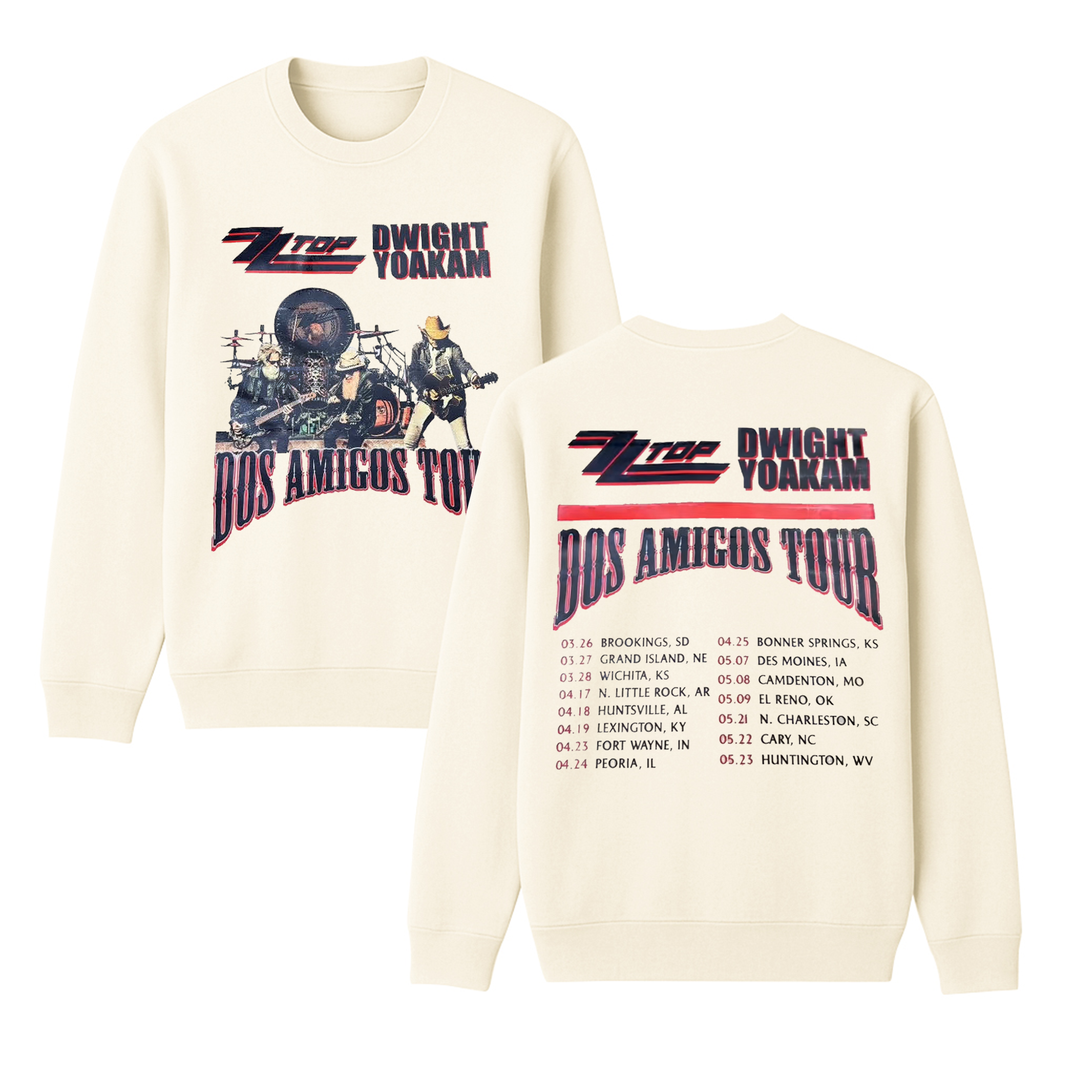 ZZ Top Fans Unisex Cotton Creneck Sweatshirt