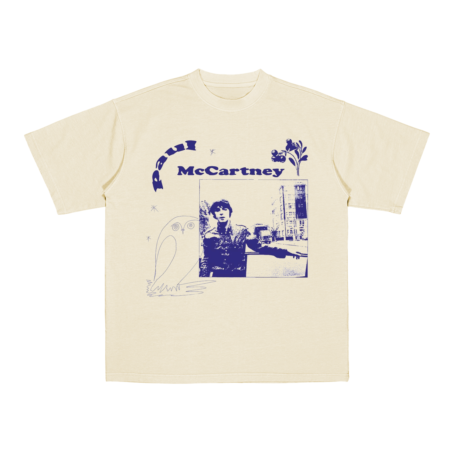 Paul McCartney Beatles Fan Art  Cotton Unisex T-shirt