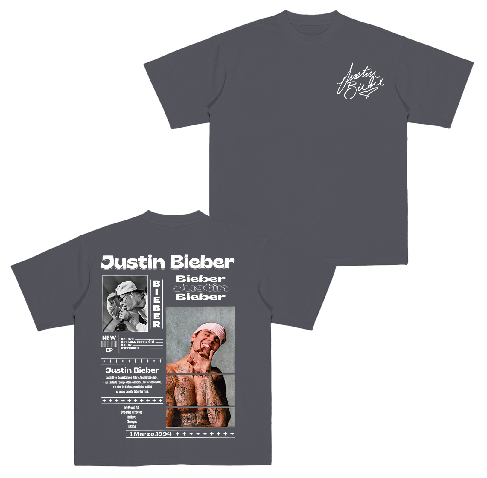 Justin Bieber Fans Cotton Unisex T-shirt
