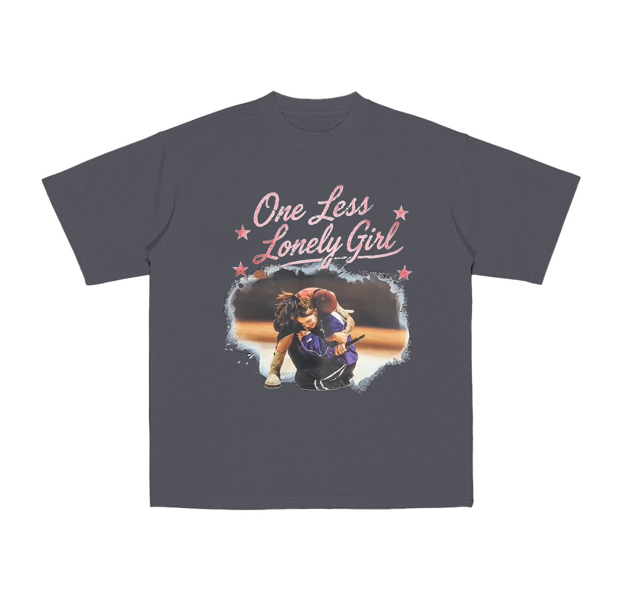 Justin Bieber Billie Eilish One Less Lonely Girl Cotton Unisex T-shirt