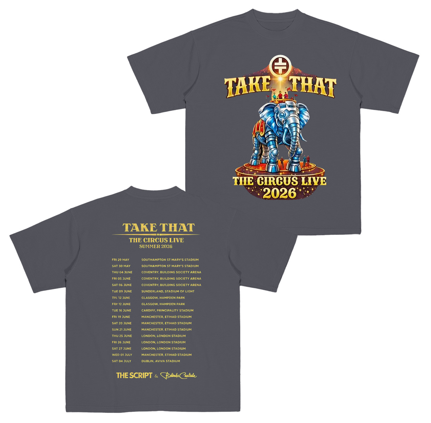 Take That The Circus Live Tour 2026 Cotton Unisex T-shirt