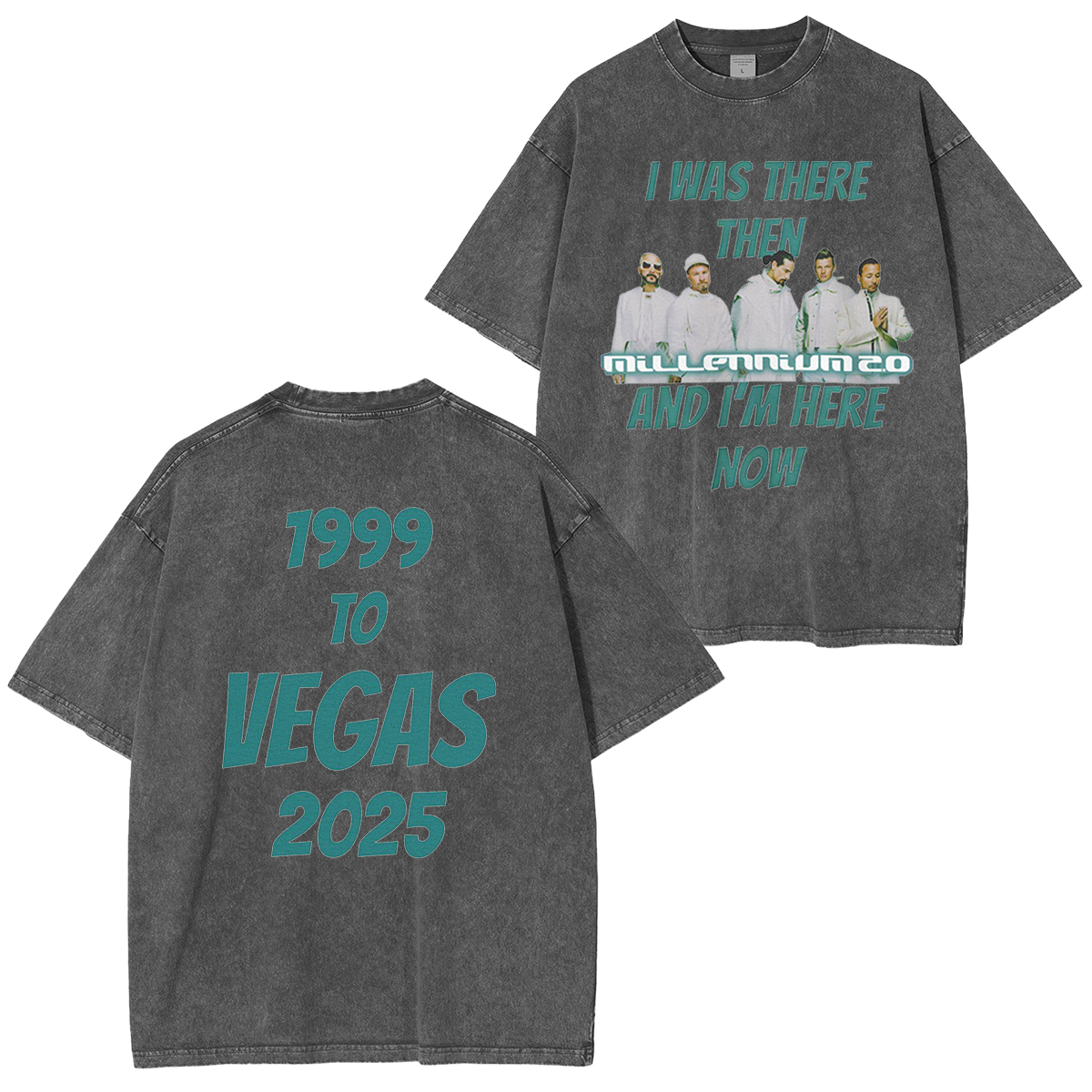 Backstreet Boys,I Was There Then And Im Here Now Washed Unisex T-Shirt