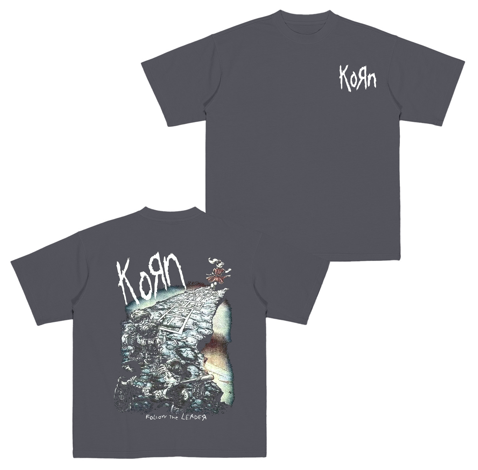 Vintage KORN 90's Follow The Leader Metal Band Cotton Unisex T-shirt