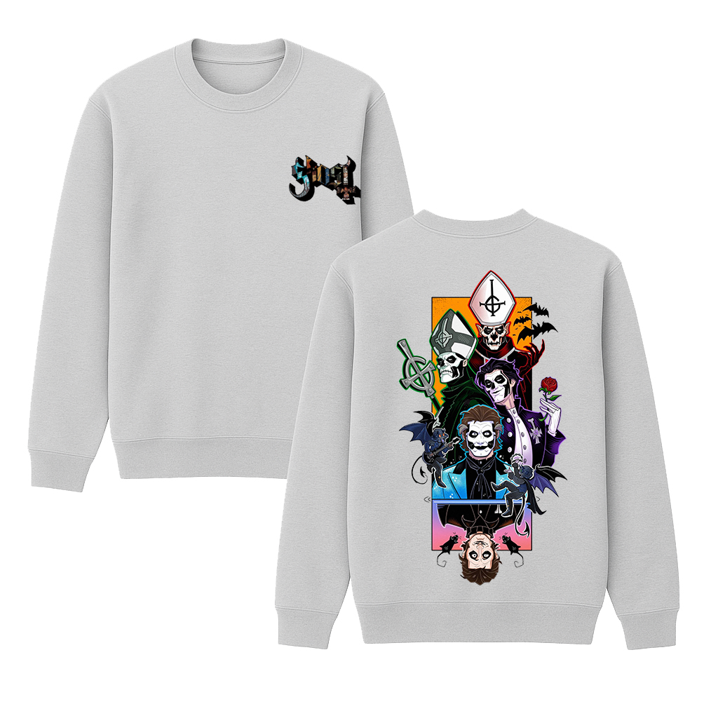 Ghost Band Unisex Cotton Creneck Sweatshirt