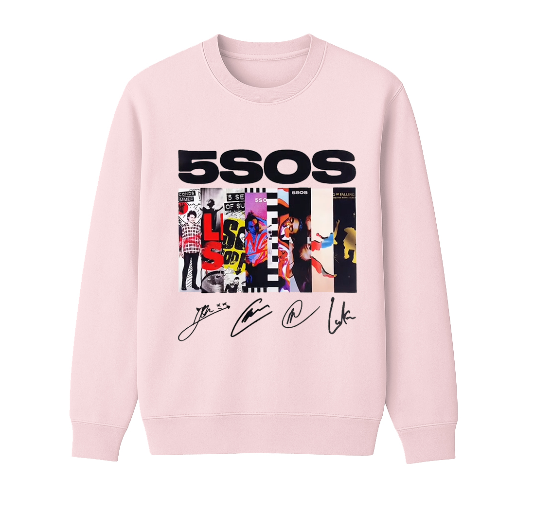 5 Seconds of Summer Unisex Cotton Creneck Sweatshirt