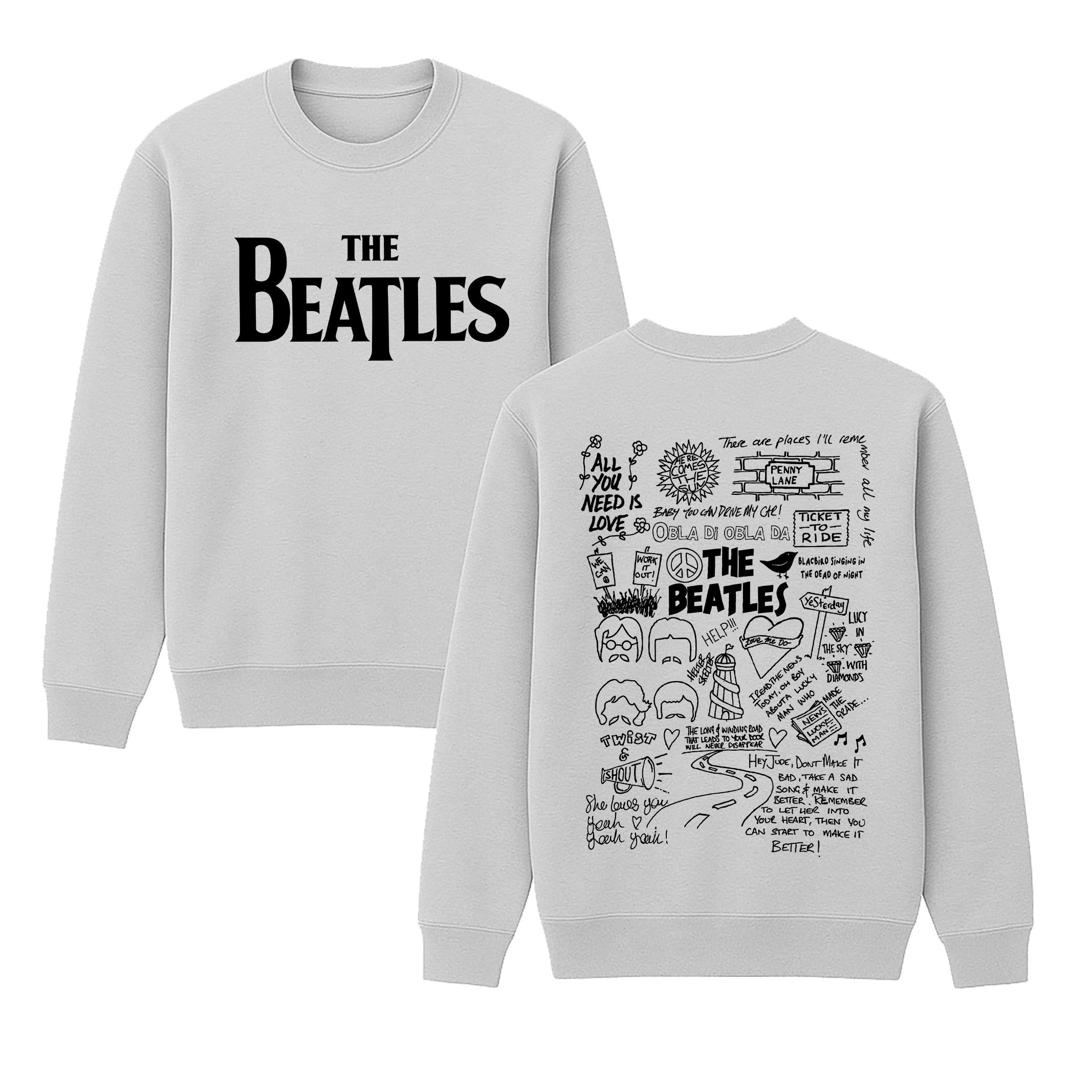 The Beatles Unisex Crewneck Sweatshirt