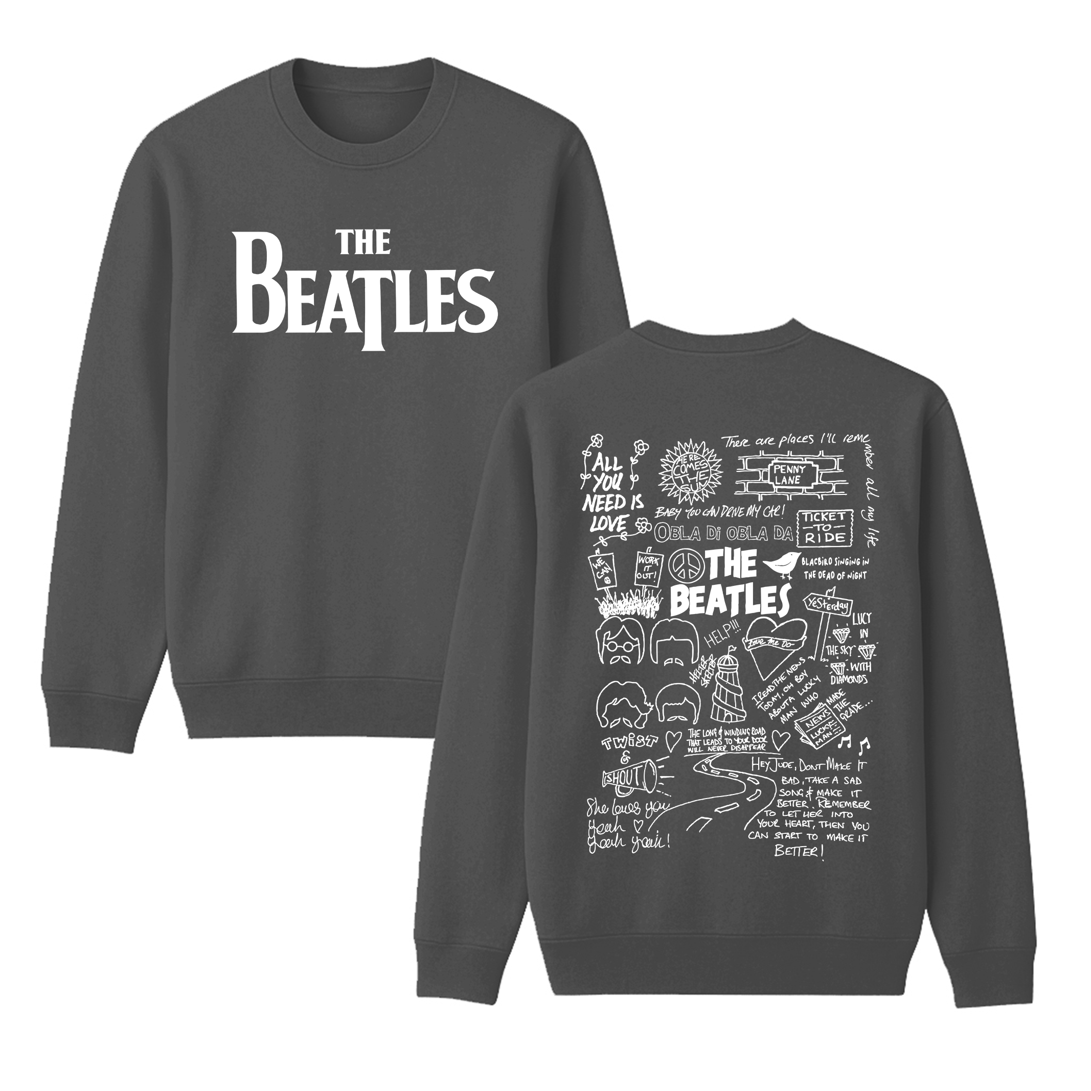 The Beatles Unisex Crewneck Sweatshirt