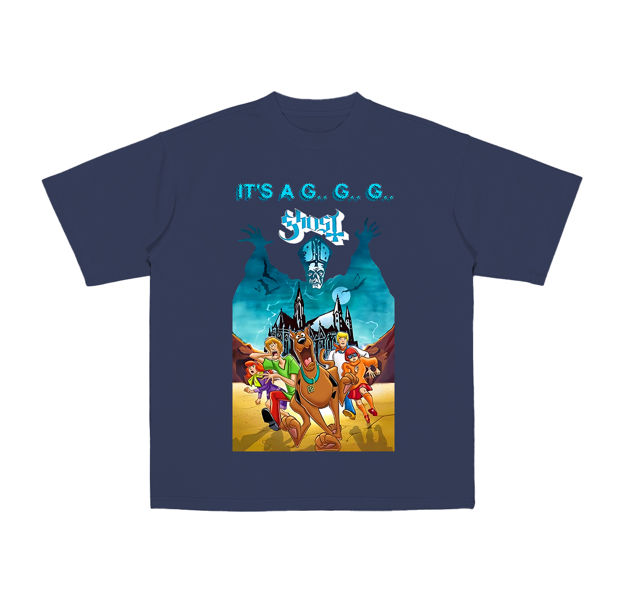 Ghost Rock Band X Scooby-Doo  Cotton Unisex T-shirt