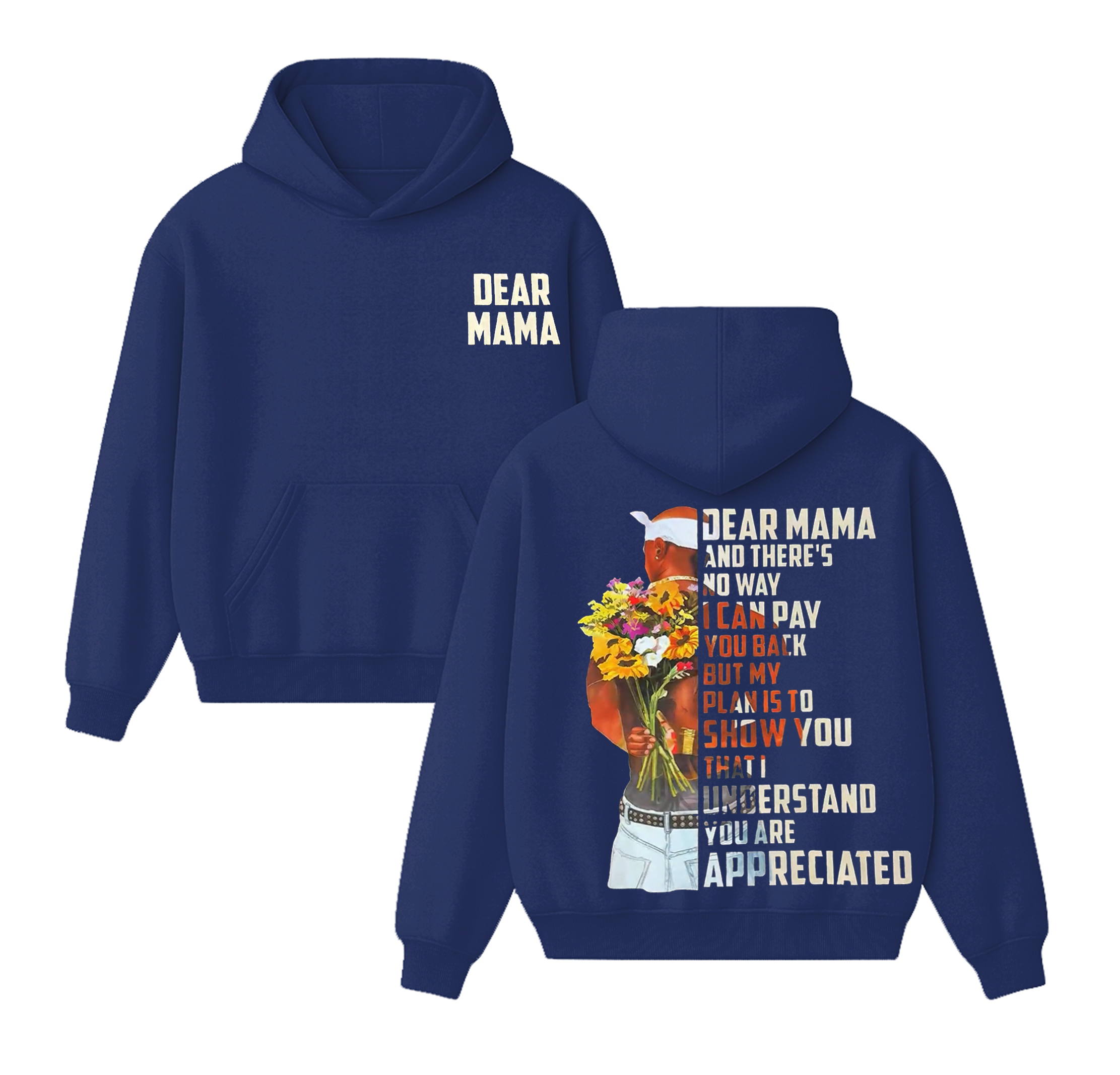 Dear Mama Tupac Unisex Cotton Hoodie