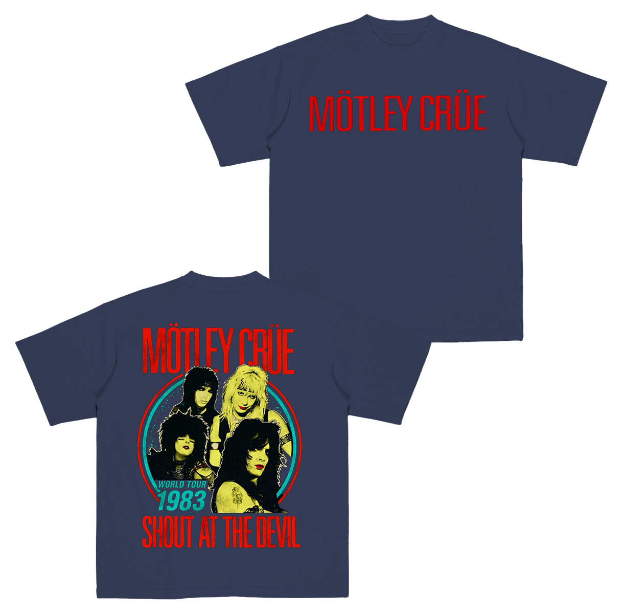 Motley Crue Shout At The Devil 1983 Vintage Unisex T-shirt