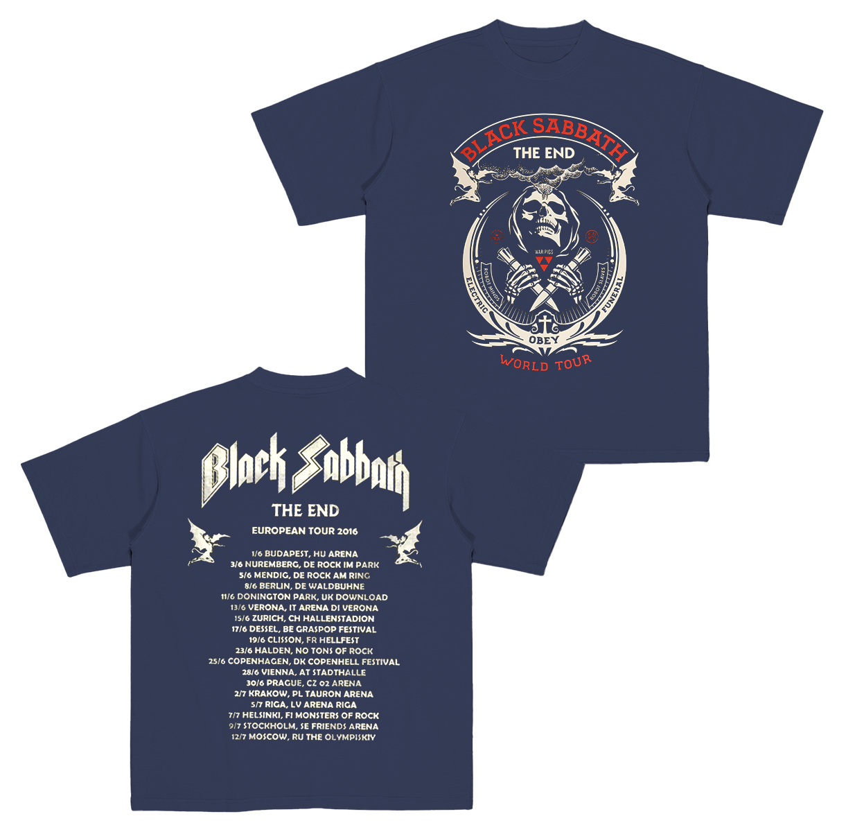 Black Sabbath OzzyOsbourne Vintage Unisex T-shirt