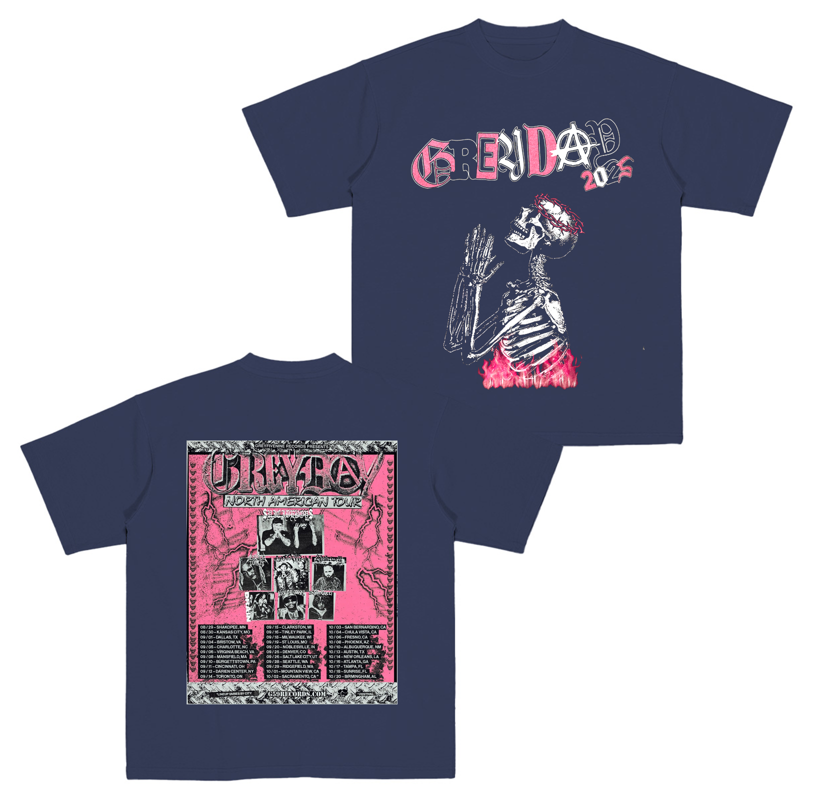 Suicide Boys Grey Day 2026 North America Tour Cotton Unisex T-shirt