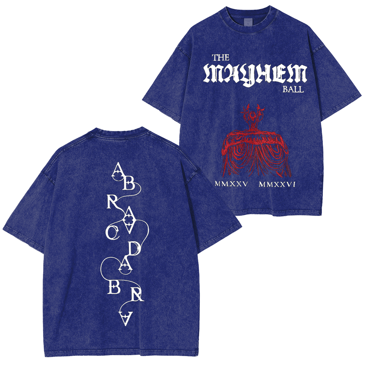 Mayhem Ball Red Dress,Abra-Ca-Dabra Washed Unisex T-Shirt
