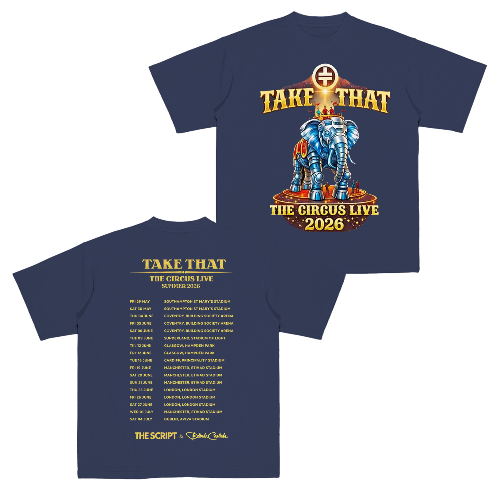 Take That The Circus Live Tour 2026 Cotton Unisex T-shirt