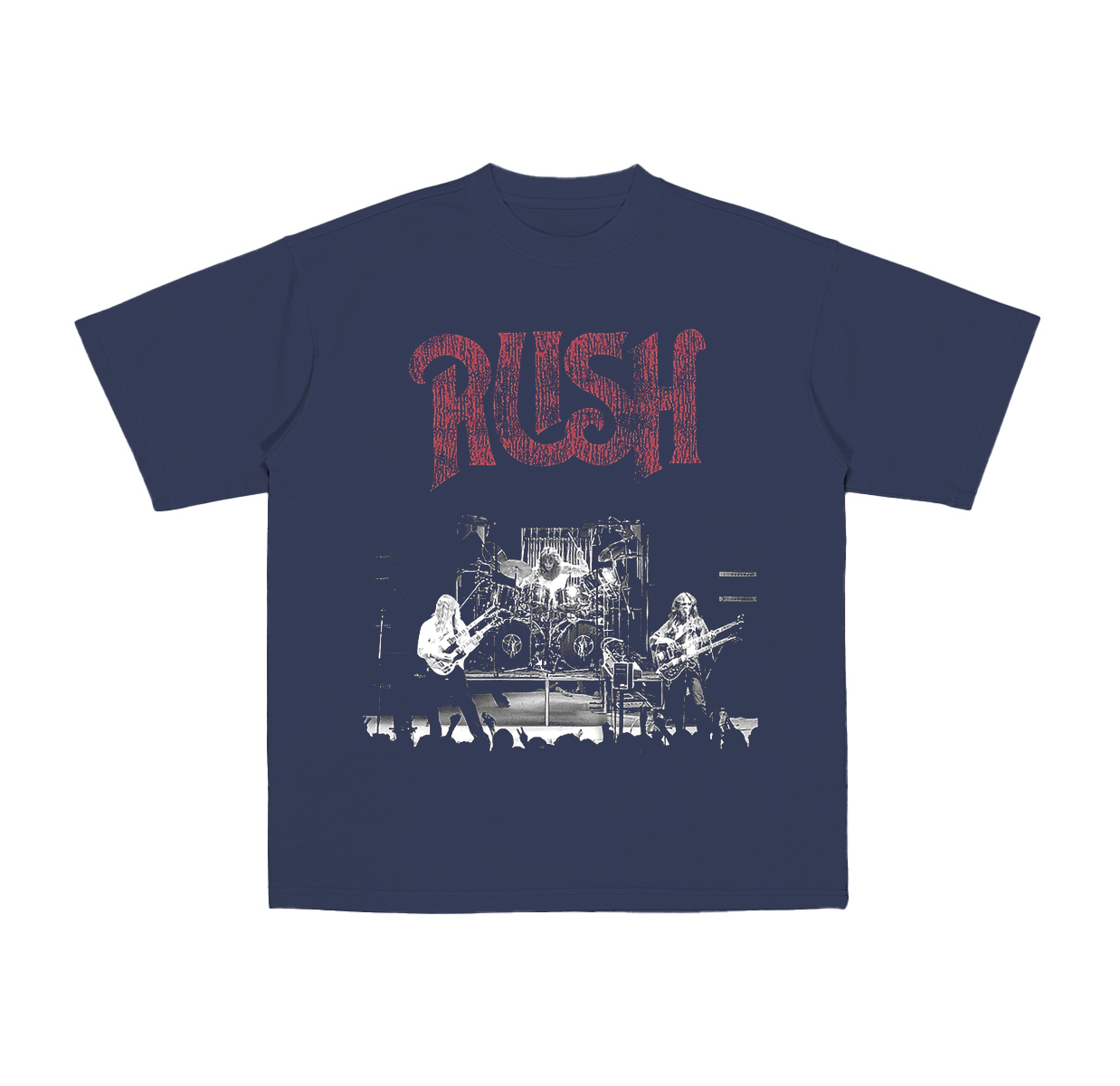 Vintage Rush Band Cotton Unisex T-shirt