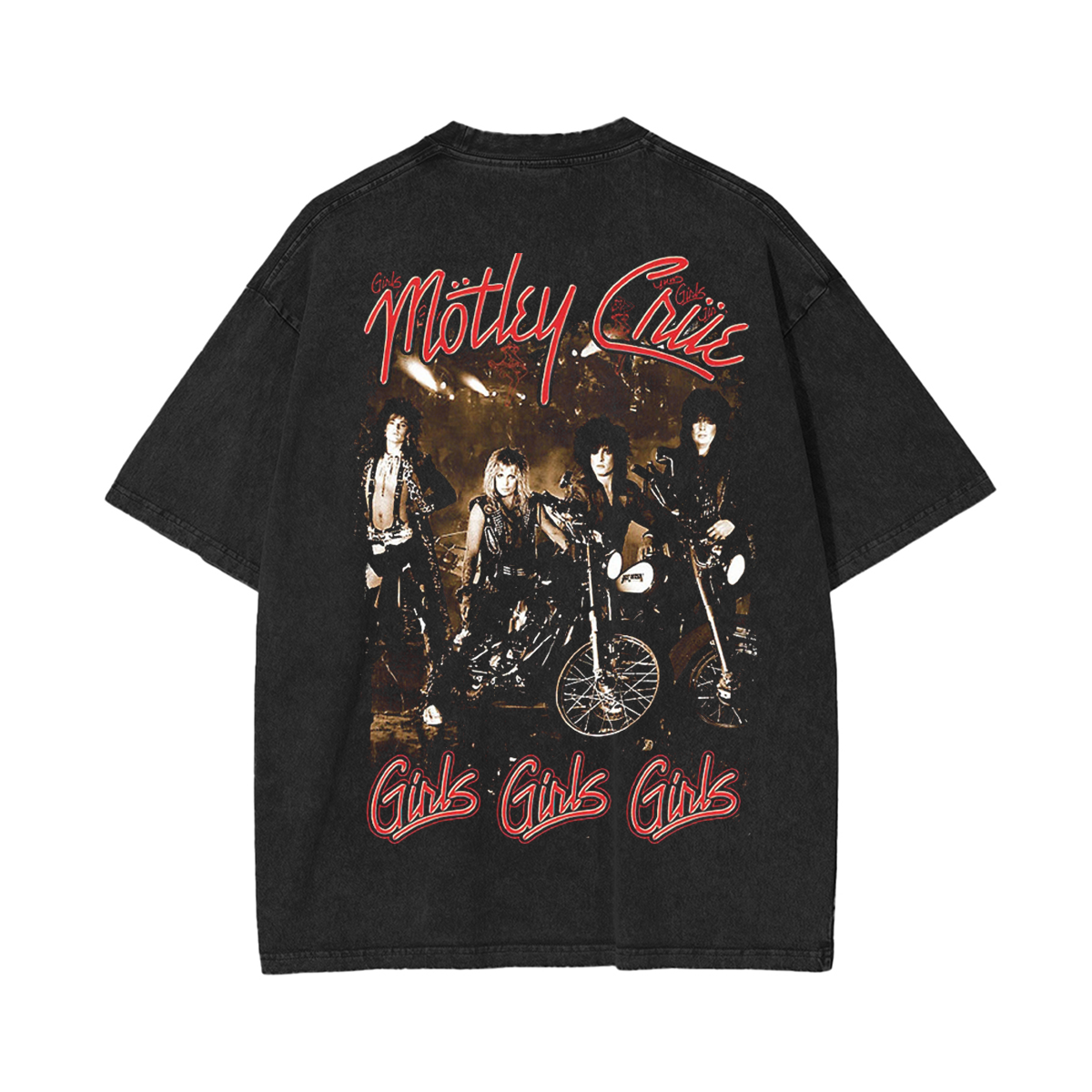 [Copy]Motley Crue Dr.Feelgood Washed Unisex T-Shirt