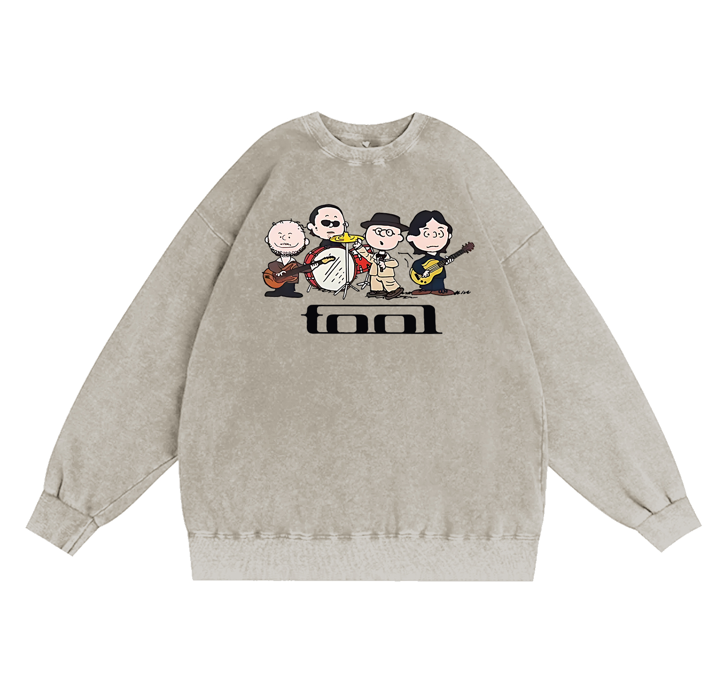 Tool's Fan Cartoon Unisex Washed Crewneck Sweatshirt
