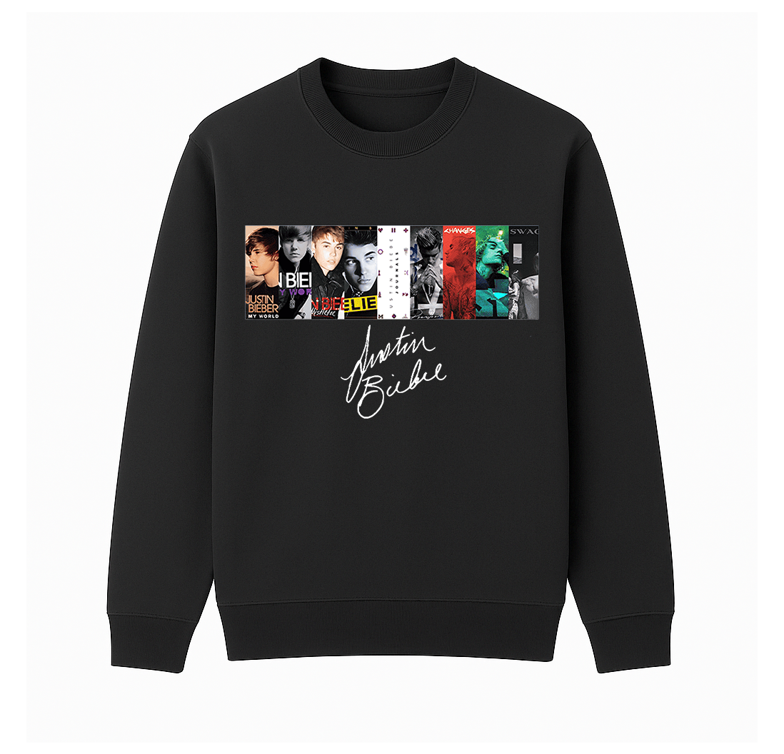 Justin Bieber 8th album Unisex Cotton Creneck Sweatshirt