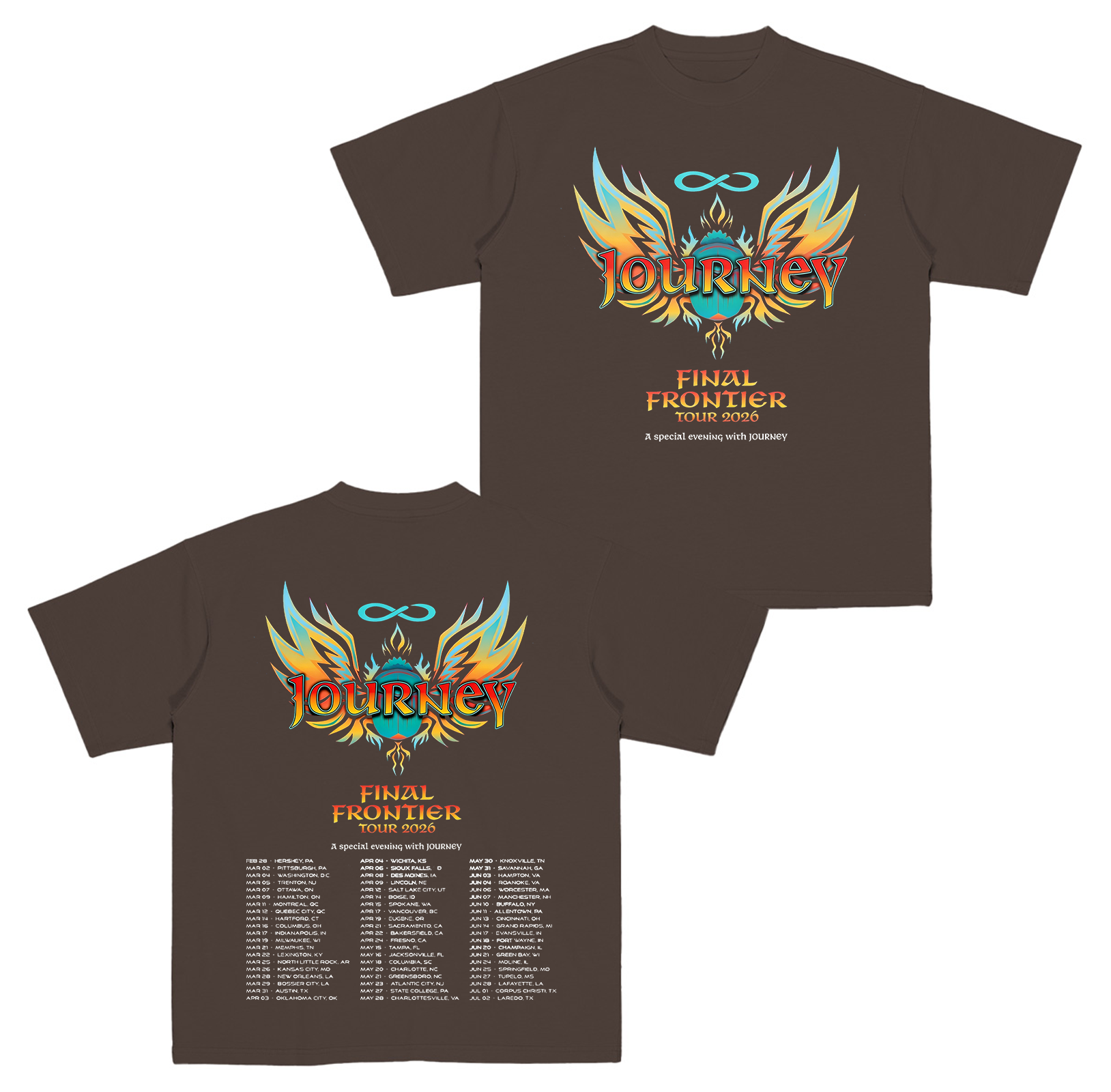 Journey Music 2026 Tour  Cotton Unisex T-Shirt