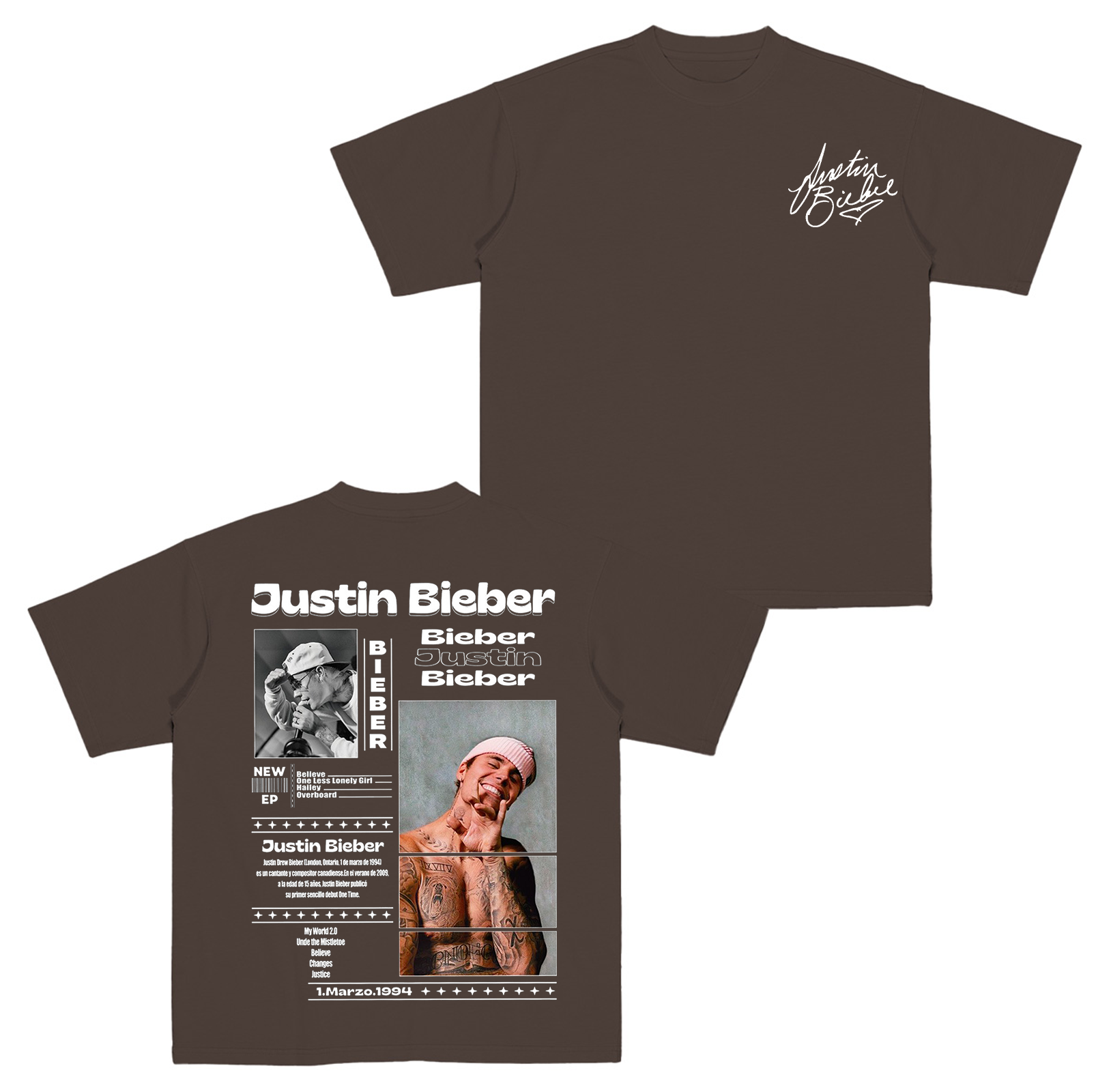 Justin Bieber Fans Cotton Unisex T-shirt