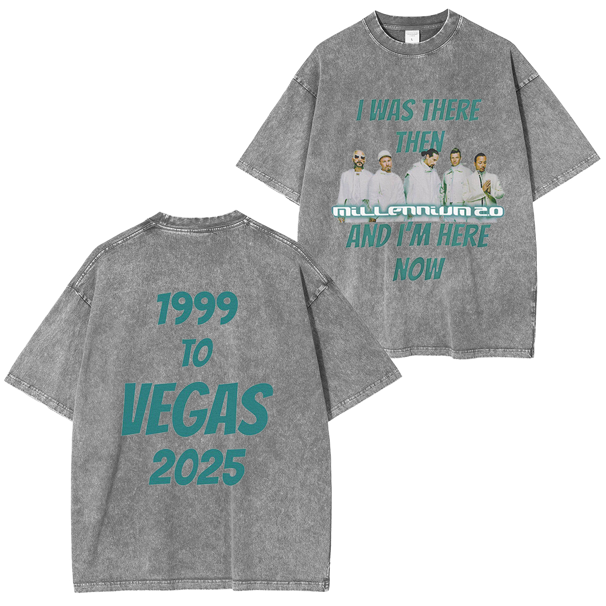 Backstreet Boys,I Was There Then And Im Here Now Washed Unisex T-Shirt