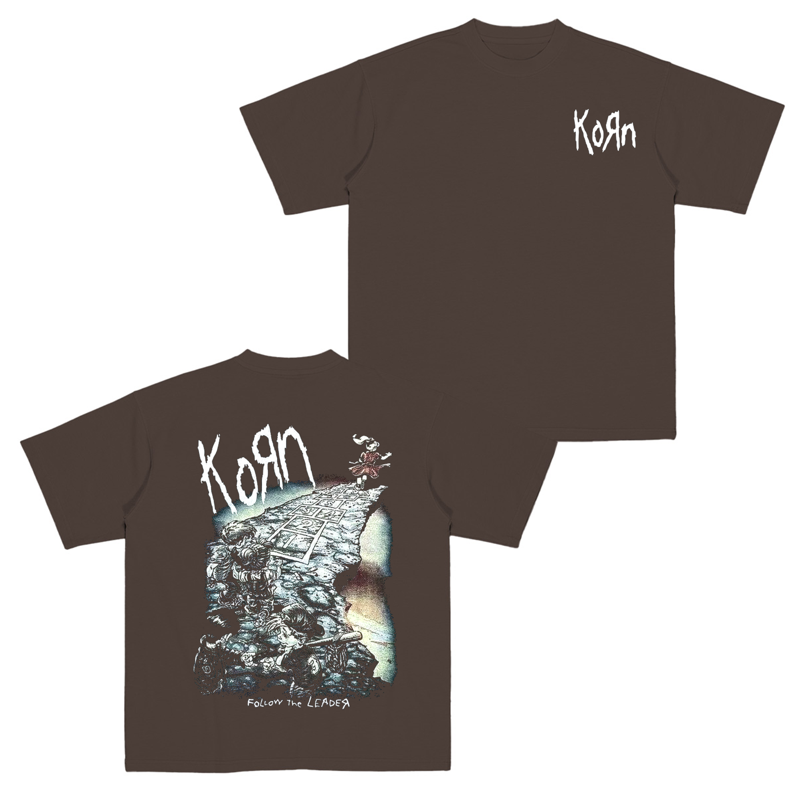 Vintage KORN 90's Follow The Leader Metal Band Cotton Unisex T-shirt