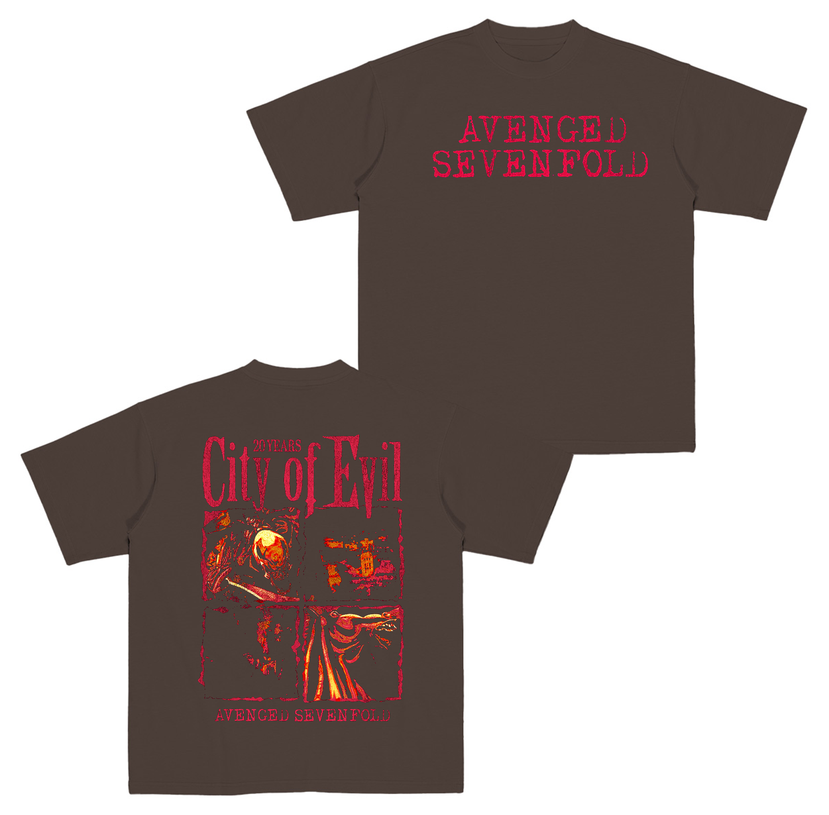 Avenged Sevenfold City Of Evil 20th Anniversary Cotton Unisex T-shirt