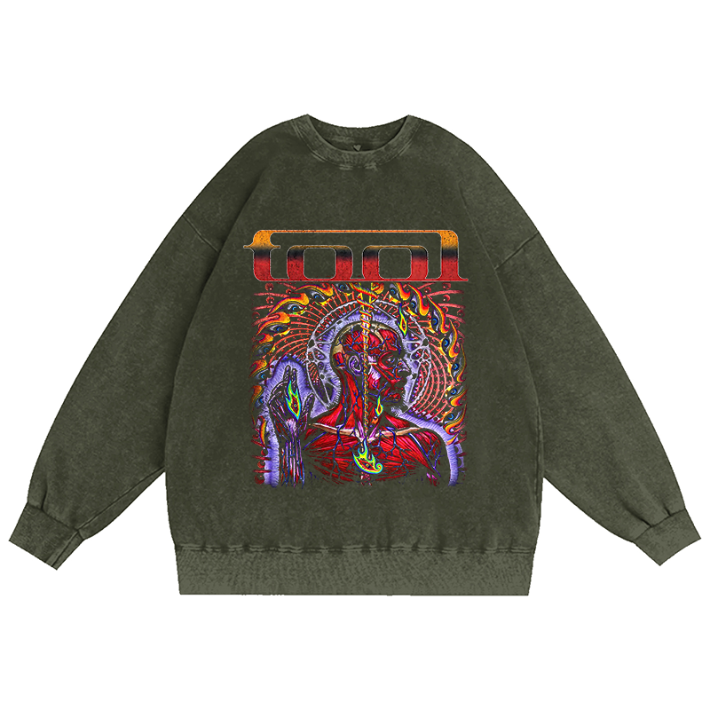 TOOL LATERALUS VINTAGE Unisex Washed Crewneck Sweatshirt