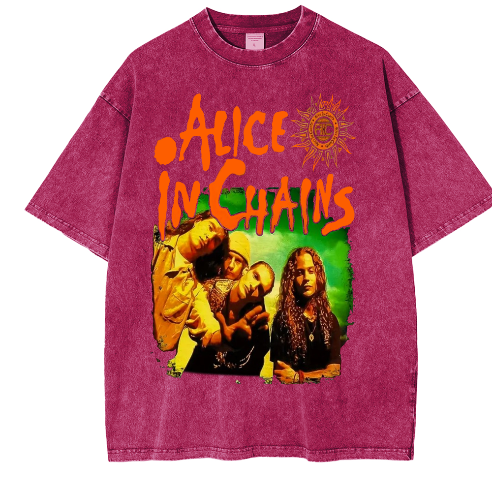 Alice in Chains do beavis and butthead Unisex Washed T-Shirt