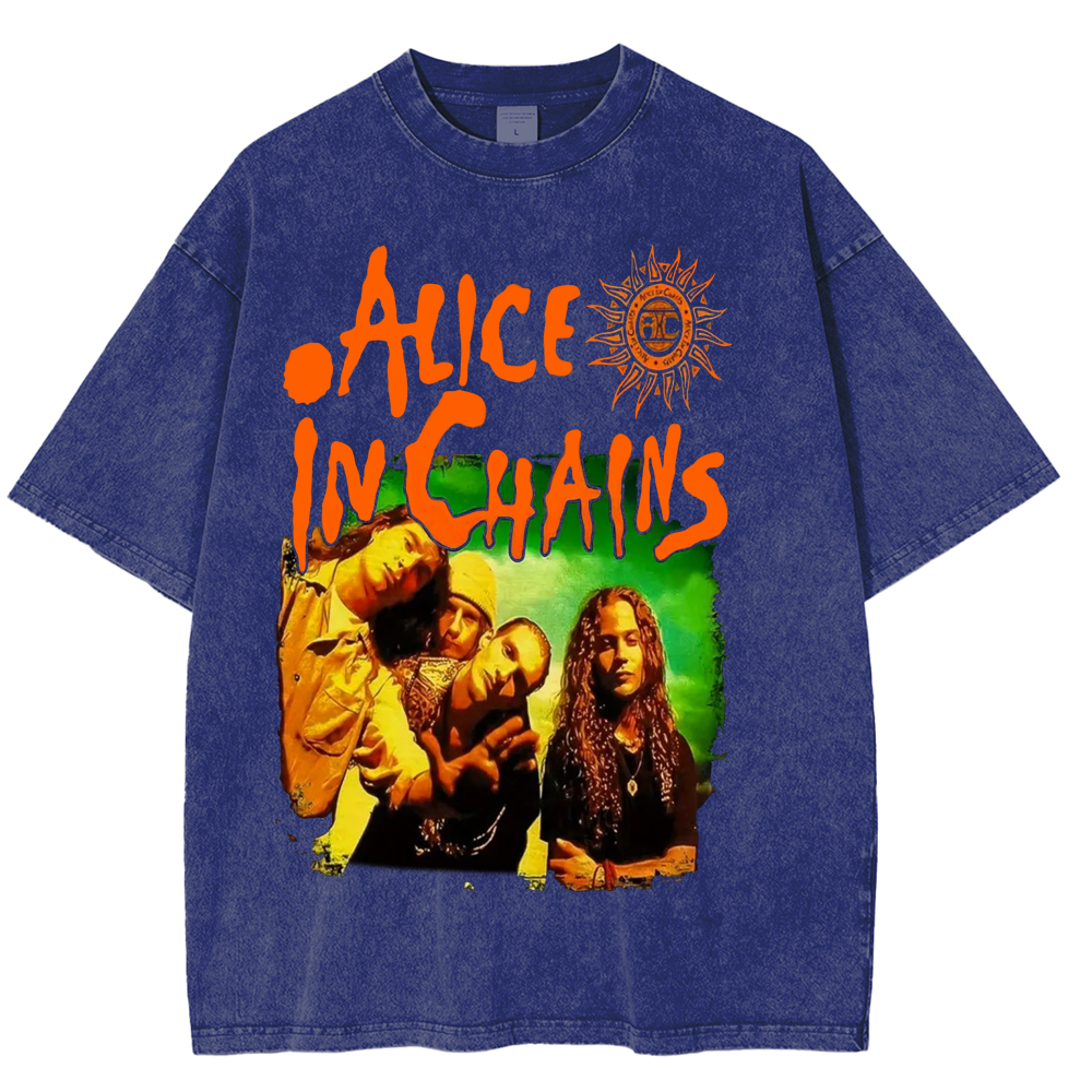 Alice in Chains do beavis and butthead Unisex Washed T-Shirt