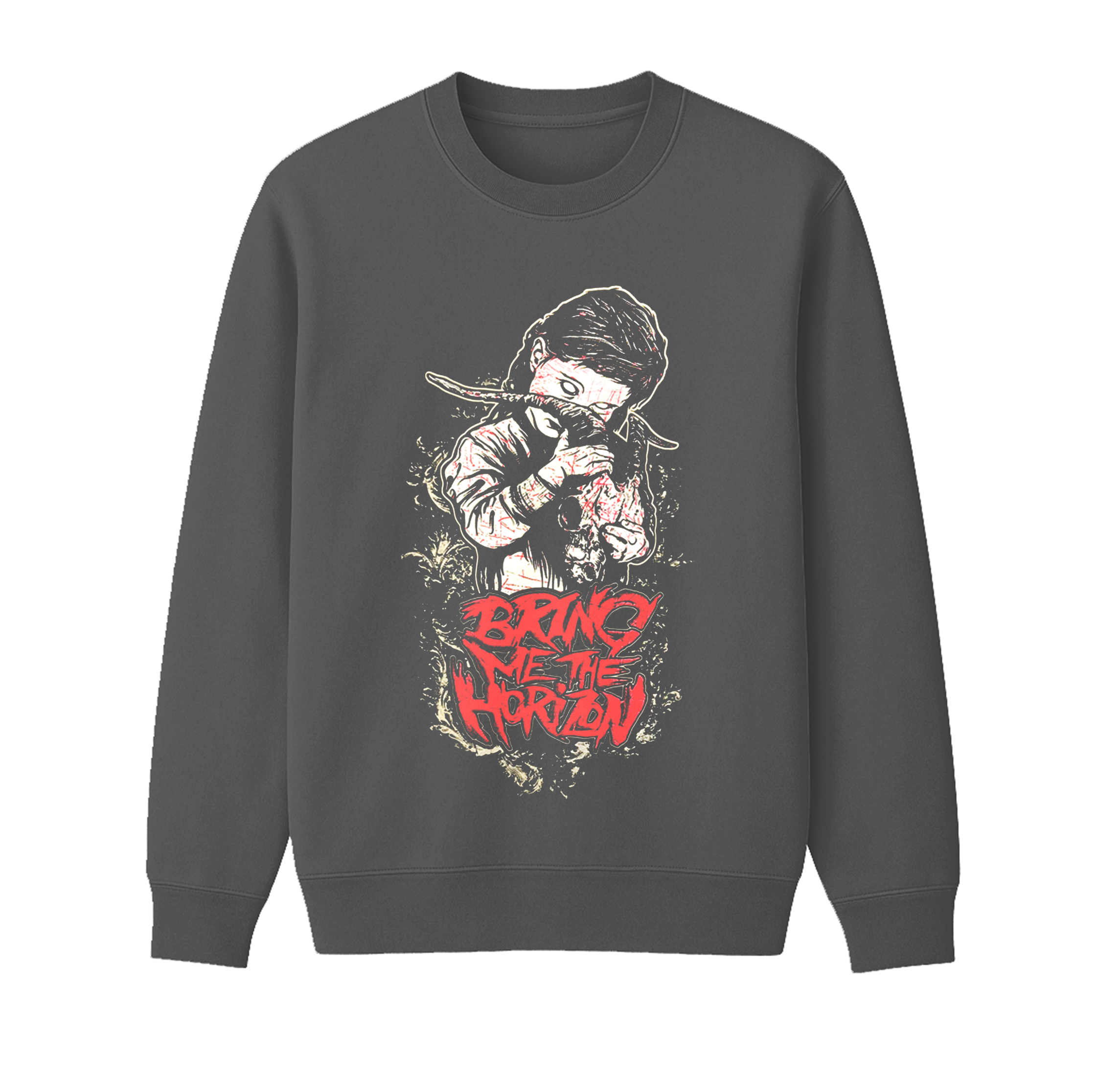Bring me the Horizon Thats The Spirit Metal Band Unisex Cotton Creneck Sweatshirt