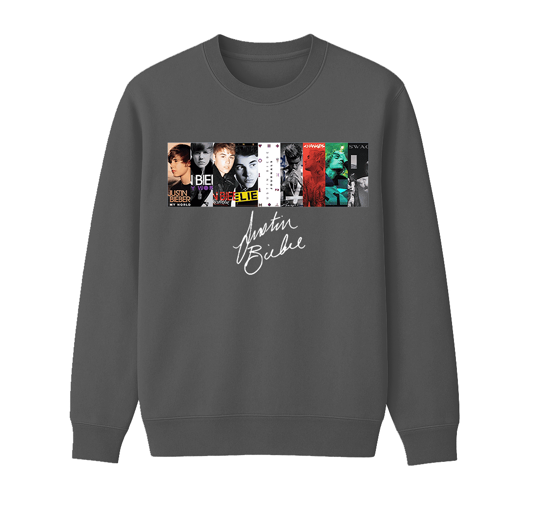Justin Bieber 8th album Unisex Cotton Creneck Sweatshirt